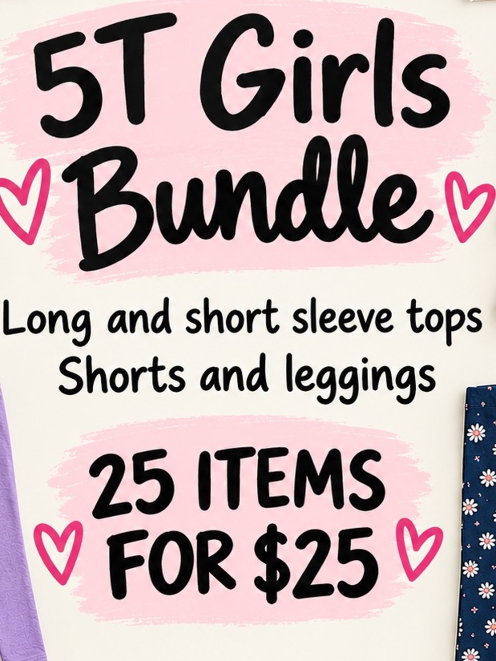 5T girls bundle - 25 items for $25